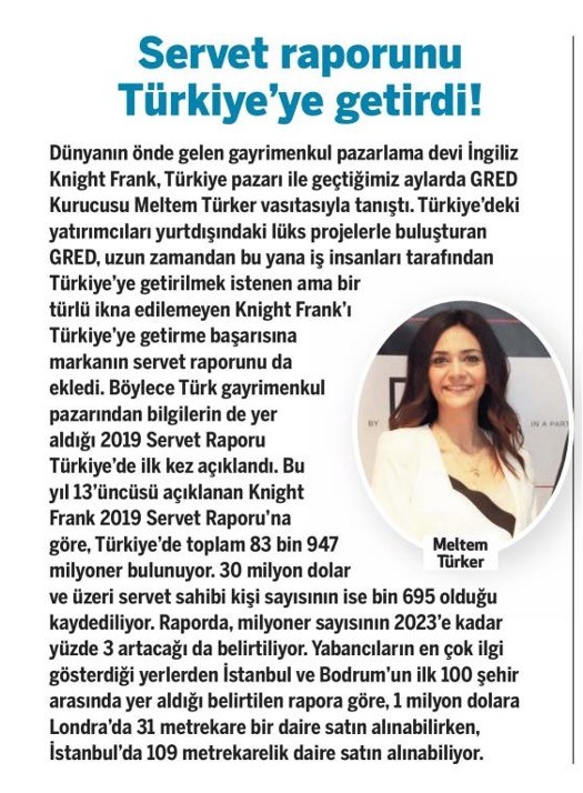 Servet Raporu'nu Türkiye'ye Getirdi!